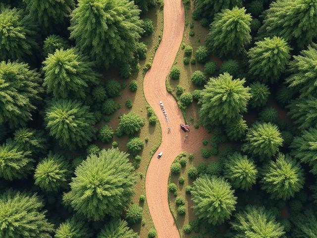 Cartographie technique avant/après du plan d'aménagement forestier montrant la diversification des zones de plantation.